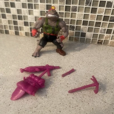 1991 TMNT Teenage Mutant Ninja Turtles Dirtbag Mole Action Figure Complete - Image 1 of 4