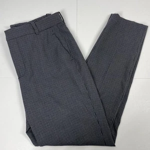 Pantalones Zara Mujer 10 EE. UU./EUR 42 Gris/Negro Pata de Gallo Largo Negocios - Imagen 1 de 12