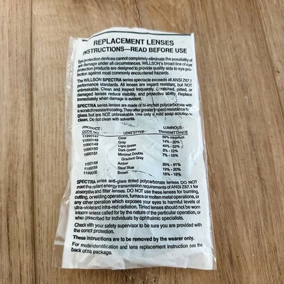 Lente de repuesto Wilson 11990151 de colección paquete abierto Foto 1 de 4