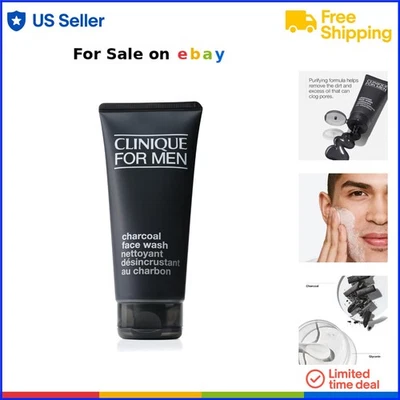 Gel desintoxicante de glicerina lavado facial carbón para hombres destapa los poros purifica Foto 1 de 4