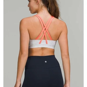 Women Lululemon Energy Bra *Medium Support, B–D Cups in Raspberry Cream Size 8 - Picture 1 of 7