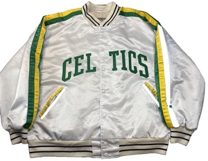 Chaqueta NBA Hardwood Classics Boston Celtics Para Hombre 3xl Verde Bombardero Satinado - Imagen 1 de 15