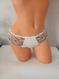 Chantelle Silky Lace Inserts Panty Off-white Sz S US / 38 EU NWOT - Picture 1 of 11