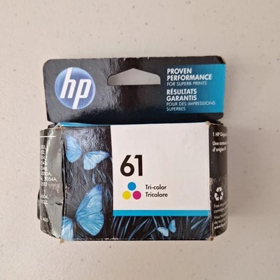 HP 61 Tri-Color Original OEM Ink Cartridge NEW SEALED - Image 1 of 4