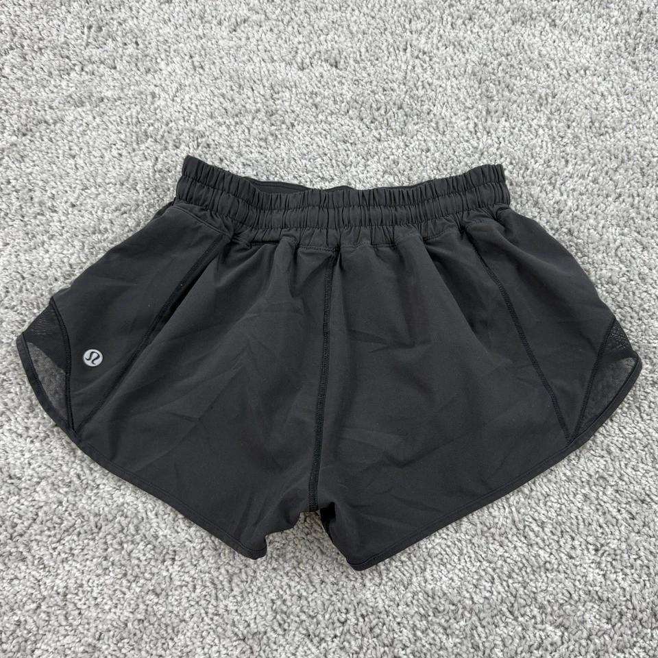 Pantalones Cortos Lululemon Lo último tiro bajo forrados 2.5 para Mujer 4 Negros Gimnasio Entrenamiento Correr Foto 1 de 4