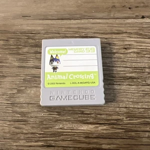 Nintendo GameCube Memory Card 59 Blocchi DOL-008 Animal Crossing Ufficiale 2002 - Foto 1 di 2