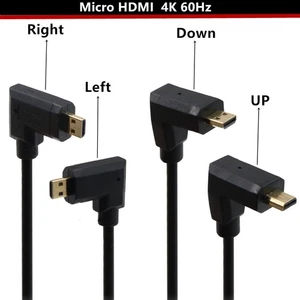 For HDTV Micro hdmi-compatible Cable to HDMI-compatible Male HD Cable 4K60Hz - Picture 1 of 22