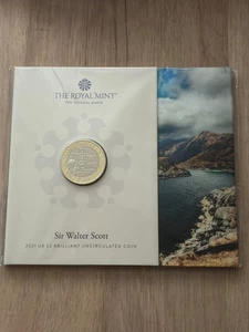 2021 Sir Walter Scott £2 Coin Royal Mint Brilliant Uncirculated Sealed Pack BU5 - Picture 1 of 3