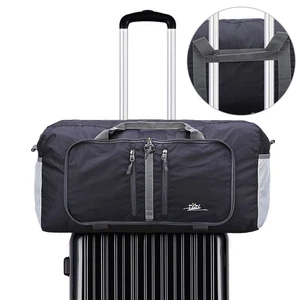 Große 40L Reisetasche mit Schuhfach leichte Sporttasche schwarz - Bild 1 von 11