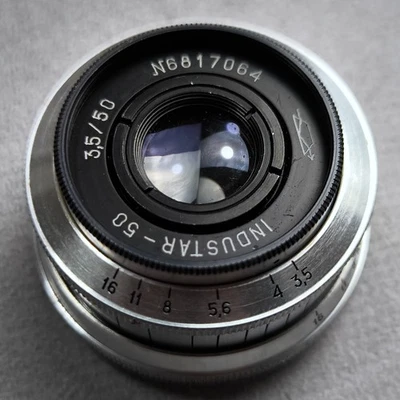 Vintage INDUSTAR-50 3.5/50 Lens M39 LTM Mount USSR For Zorki FED Mirrorless - Image 1 of 4