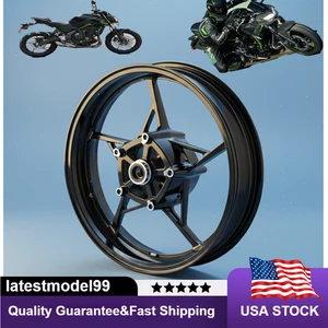 Llanta delantera 17"x3,5" negra brillante para Kawasaki Z900 Z650 Ninja 650 2017-2025 - Imagen 1 de 9