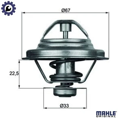THERMOSTAT COOLANT TX 24 80D FOR AUDI WB/WE 2.1L 5cyl 100 C2 - Image 1 of 4