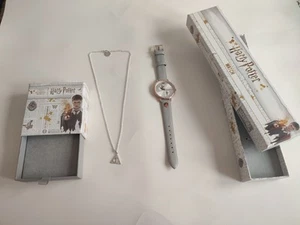 Harry Potter Gift Set – Slytherin Watch + Deathly Hallows Necklace – Official - Picture 1 of 13