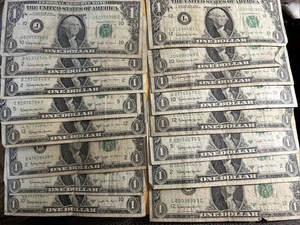 Lot 16 US Währung 1 $ signiert Joseph W Barr 1963 Finanzminister für 28 Tage - Bild 1 von 3