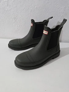 Hunter Original Chelsea Botas Hunter Verde Impermeables Zapatos Para Mujer Talla 9 - Imagen 1 de 6
