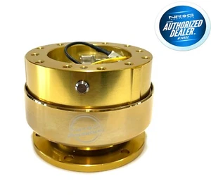 NEW NRG QUICK RELEASE GEN. 2.0 CHROME GOLD BODY AND RING SRK-200CG - Picture 1 of 3