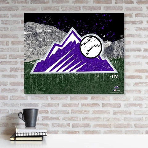 Colorado Rockies Unsigned Stretched 20x24 Canvas Giclee Print Cover