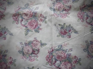 The Farmhouse Rachel Ashwell Queen Flat Sheet Purple, Lavender Floral ~ New - Picture 1 of 3