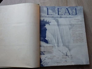 Revue L'EAU Descroix Directeur RELIURE ANNEES 1925-1926 Complètes (24 Numéros) - Picture 1 of 5