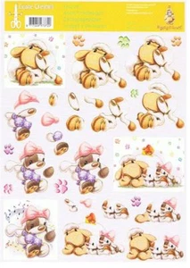 Mylo & Friends - 2 A4 sheets Leane Creatief non-die-cut decoupage 50.3720 Nr27 - Picture 1 of 1
