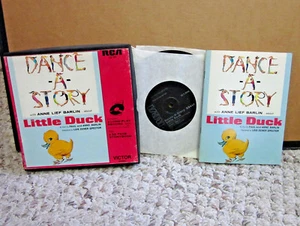 LITTLE DUCK story record Paul & Ann Barlin 1964 Dance-A-Story 7" kids vinyl RCA - Picture 1 of 2