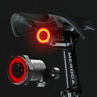Smart Bicycle Tail Rear Start Stop Brake Waterproof USB Charge Bike LED Lights