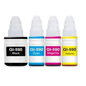 Full Set of Non-OEM Ink Bottles for Canon GI-590 Pixma Printer G4500 G4510 G4511 - Picture 1 of 1