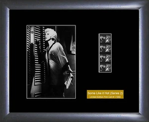 Marilyn Monroe memorabilia Some Like It Hot Film Cell - Numbered Limited Edition - Foto 1 di 1