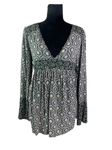 Top túnica Free People Rolling Hills talla M boho relajado - Imagen 1 de 10