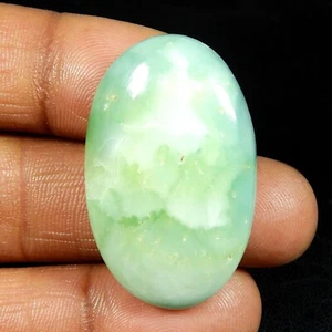 Sky Blue Hemimorphite Cabochon Larimar Pattern Gemstone Oval Shape 54 Cts HM-83 - Picture 1 of 5