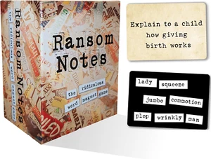 Ransom Notes - the Ridiculous Word Magnet Party Game, 3+ Players - Picture 1 of 12