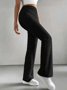 Damen Joggenhose Sporthose Fitness Sexy Hausanzug Haushose Bequem Hose Gerippte - Bild 1 von 5