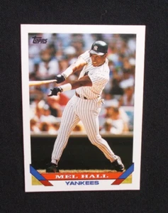 MLB 1993 Topps Baseball Card #114 Mel Hall - New York Yankees - Picture 1 of 2