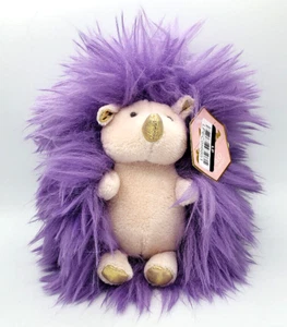 FAO Schwarz 6" Glitter Sparklers Purple Hedgehog Fuzzy 6" Toy Plush - Picture 1 of 3