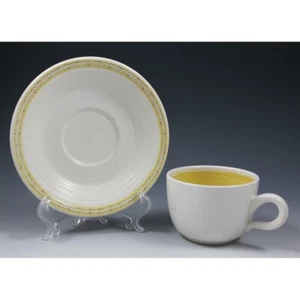 Franciscan Hacienda Gold Cup & Saucer Set 1970's "Flying F" Backstamp Interpace - Picture 1 of 4