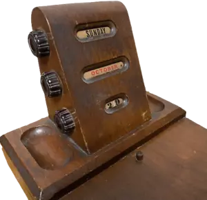 Perpetual Desk Calendar Finchfinch & Mccullough Antique Vintage Made in U.S.A - Picture 1 of 8