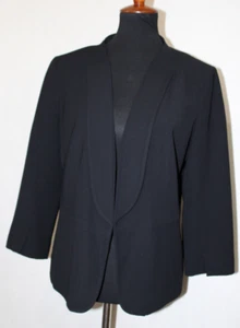 LC Lauren Conrad Gr. 12 schwarzer offener Strickblazer Jacke ohne Taschen - Bild 1 von 6