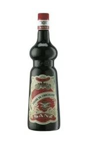 Jarabe de chocolate Sanz, 10% cacao comercio justo. 1L. - Imagen 1 de 2
