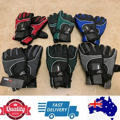 Quality men's ski gloves waterproof winter snow sports gloves, AU stock - image 1 of 4