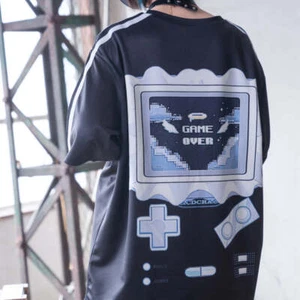 NEW ACDC Rag - Game Over Jersey Black Oversized Tee - Picture 1 of 4
