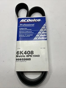 NOS ACDelco - Serpentine Belt - 20mmx1054mm OC- 6PK1040 ACD #6K408 GM #88932665 - Picture 1 of 8
