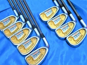 K18Gold Left HONMA TWIN MARKS Memorial 2000α 2STAR R 9PC IRONS SET NWO - Picture 1 of 6