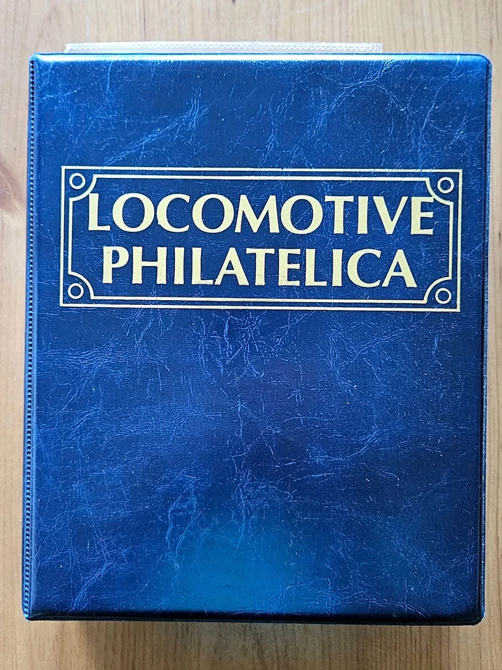 Locomotora Philatelica álbum de sellos mostrando trenes de todo el mundo Foto 1 de 4