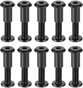 Schraube Pfosten Bindebolzen M6 x 30mm für 8mm Loch Lederverschluss 10 Sets - Bild 1 von 18