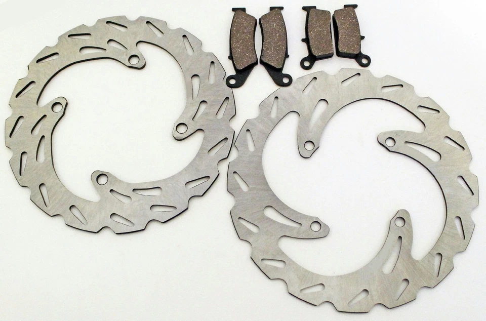 Pastilhas de freio dianteiras e traseiras Kawasaki KX125 KX250 e rotores de freio esportivos 2003-2005 - Imagem 1 de 1