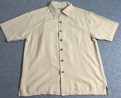 Tommy Bahama Pinhead Classic Back Men’s L Yellow Graphic Button-Up Shirt - Image 1 of 4