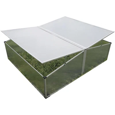 Zenport SH7005-2-ZD Double-Wide Folding Aluminum Cold Frame Greenhouse - Image 1 of 4