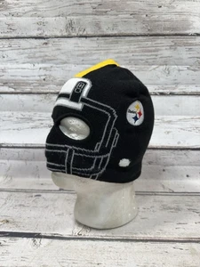 Pittsburgh Steelers Football Facemask Helmet NFL Team Apparel Youth Beanie Hat - Picture 1 of 7