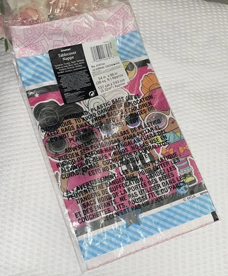 LOL SURPRISE Together 4 Eva PLASTIC TABLE COVER ~ Birthday Party Supplies Cloth - Image 1 of 4