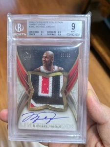 2006-07 Exquisite Limited Logos Michael Jordan Patch Auto BGS9 - Bild 1 von 2